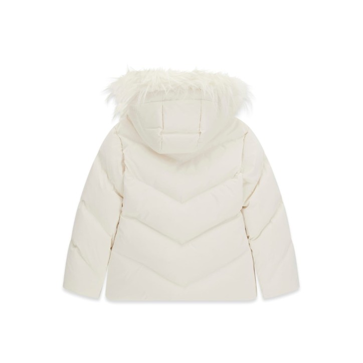 Parka Corto con Ecopelliccia