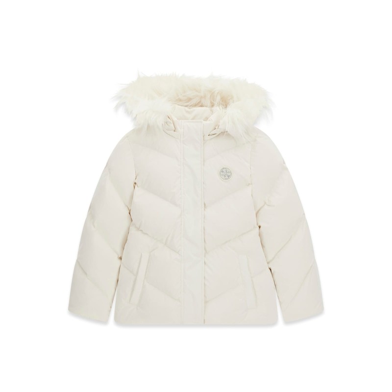 Parka Corto con Ecopelliccia