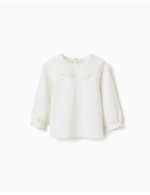 Camicia Collo Ricamato