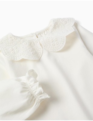 Camicia Collo Ricamato